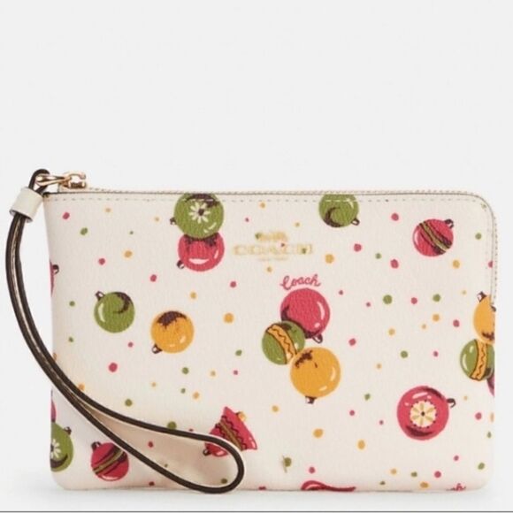 Coach Wristlet Xmas motive NWT - Picture 3 of 6